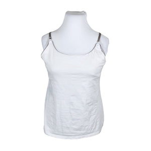 Unisex Lindex - Tricot tank top, size 48 - White (1)