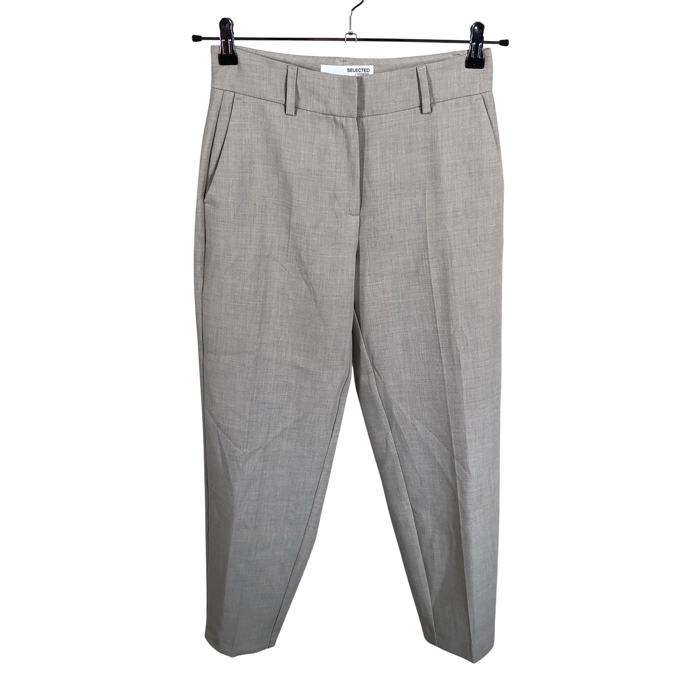 Unisex Selected - Straight leg trousers, size 34 - Gray (1)