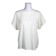 Unisex Brivatar - Short-sleeved blouse, size 36 - Natural white ()