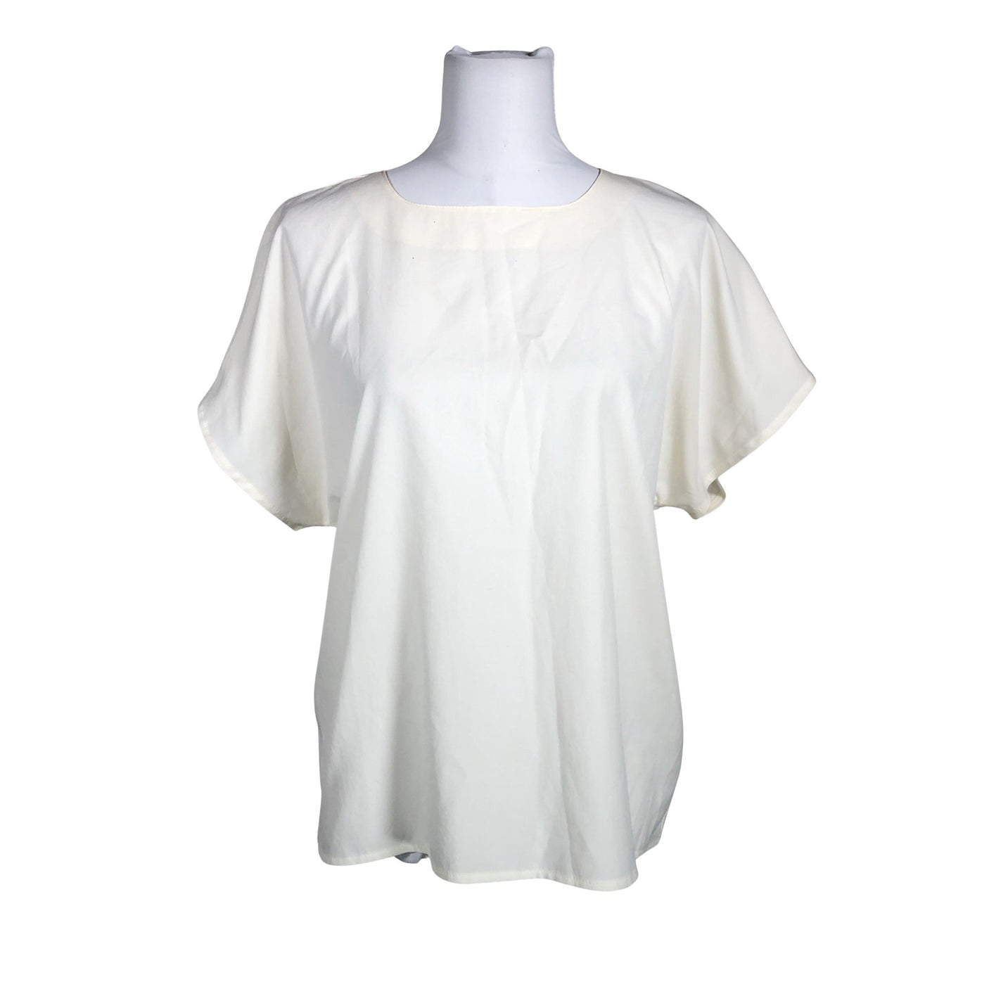 Unisex Brivatar - Short-sleeved blouse, size 36 - Natural white (1)
