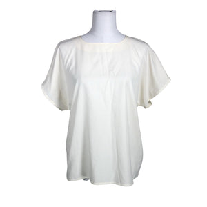 Unisex Brivatar - Short-sleeved blouse, size 36 - Natural white (1)