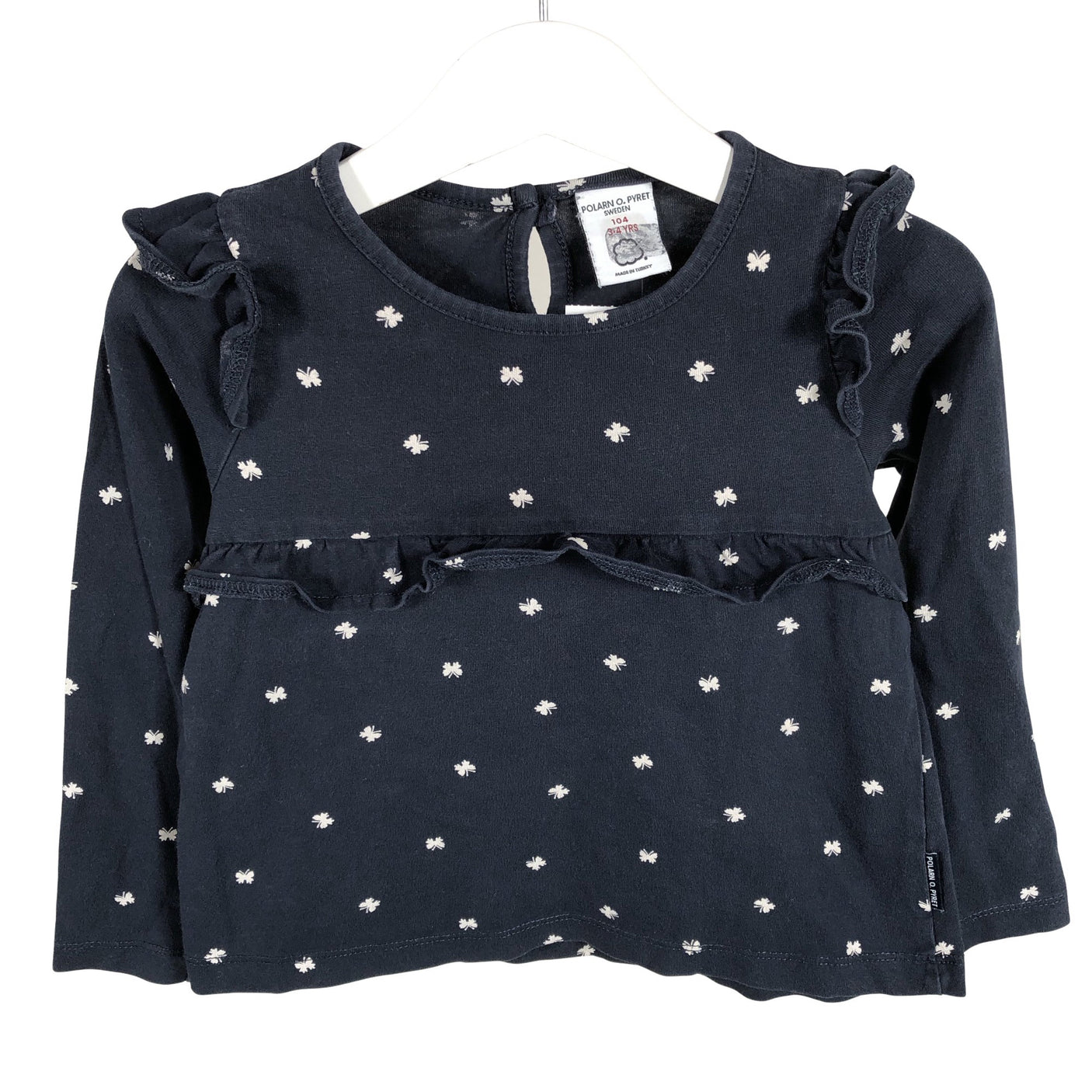 Unisex Polarn O. Pyret - Tricot shirt, size 98 - 104 - Blue (1)