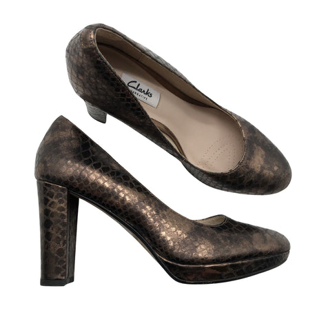 Unisex Clarks - High heels, size 39 - Brown ()
