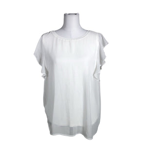 Unisex Soyaconcept - Short-sleeved blouse, size 40 - White (1)