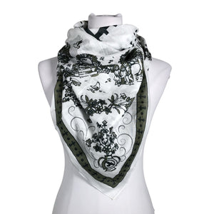 Unisex Maison Lecomte Flament - Scarf, size Maxi - White (1)