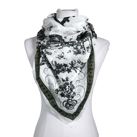 Unisex Maison Lecomte Flament - Scarf, size Maxi - White ()