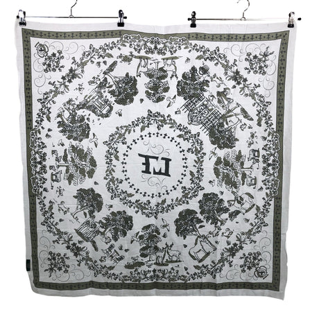 Unisex Maison Lecomte Flament - Scarf, size Maxi - White (2)