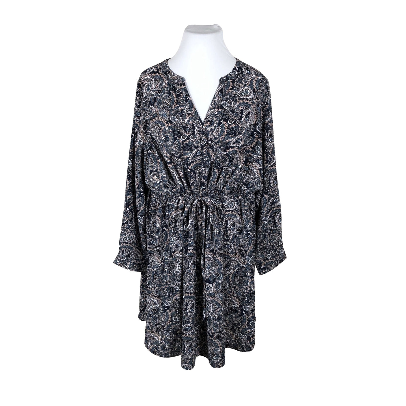 Unisex Zizzi - Schiffon dress, size 54 - Blue (1)