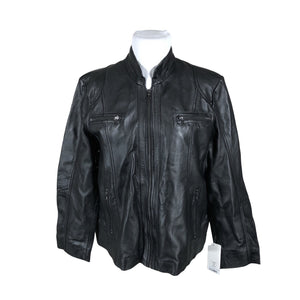 Unisex Aviatrix - Leather jacket, size 50 - Black (1)