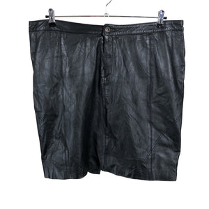 Unisex ZJ denim identity - Leather skirt, size 48 - Black (1)