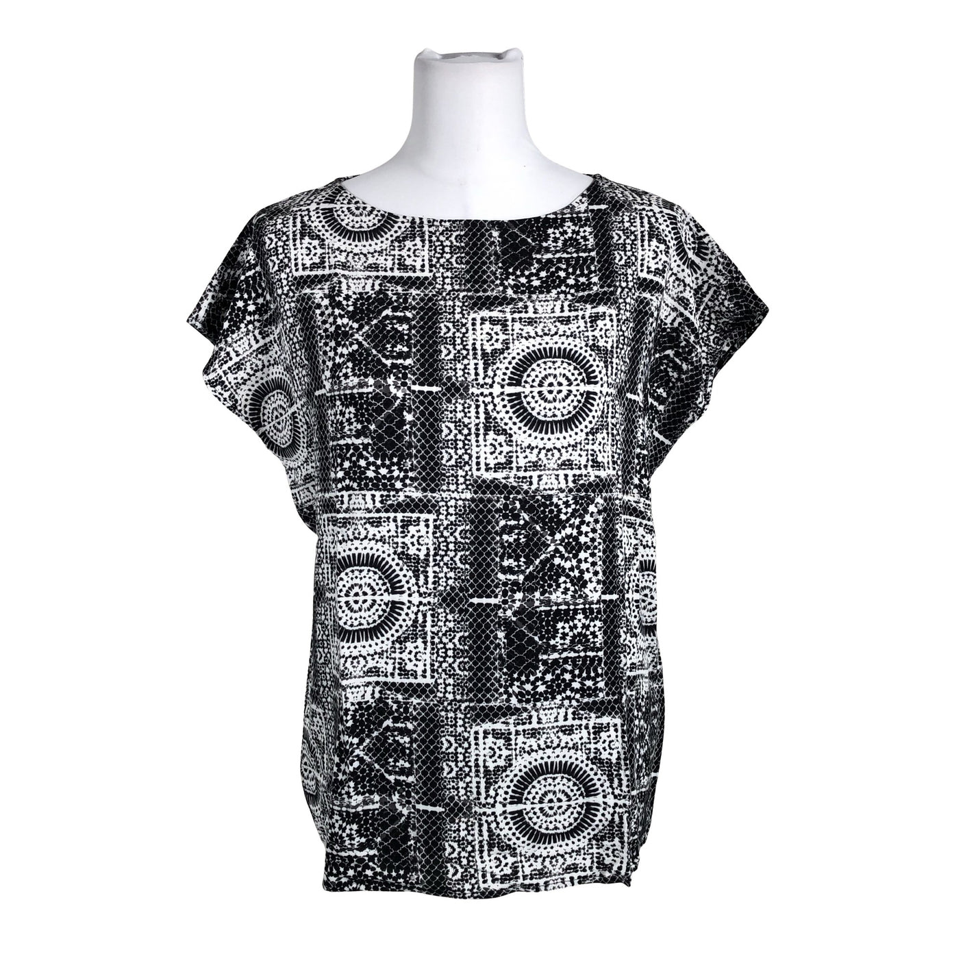 Unisex Trendy Line - Short-sleeved blouse, size 40 - Gray (1)