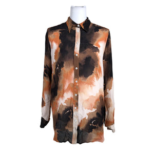 Unisex Mos Mosh - Schiffon tunic, size 38 - Brown (1)
