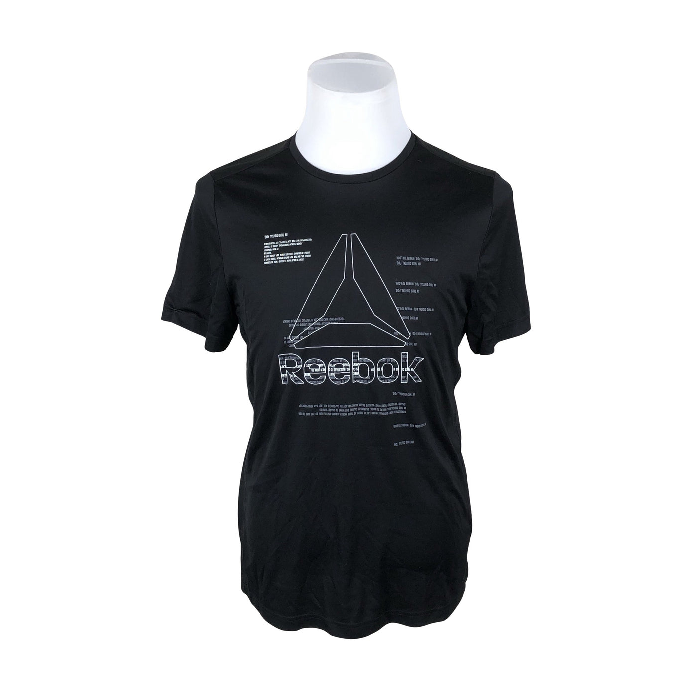 Unisex Reebok - Sports shirt, short sleeve, size L - Black (1)