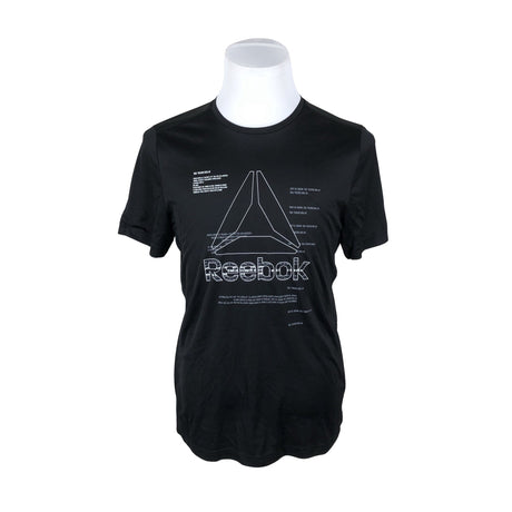 Unisex Reebok - Sports shirt, short sleeve, size L - Black ()