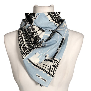 Unisex Marimekko - Scarf, size Mini - Light blue (1)