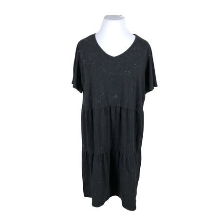 Unisex Ulla Popken - Tricot dress, size 46 - Black ()