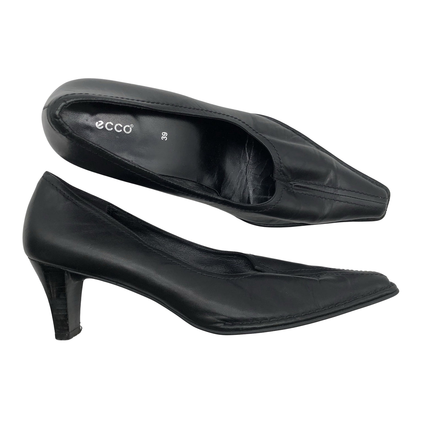 Unisex Ecco - High heels, size 39 - Black (1)