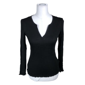 Unisex Arket - Tricot shirt, size 38 - Black (1)