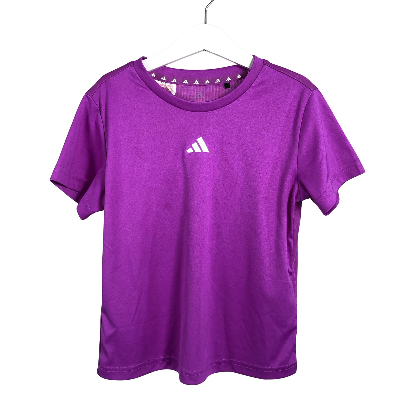 Unisex Adidas - Sports shirt, short sleeve, size 134 - 140 - Violet (1)