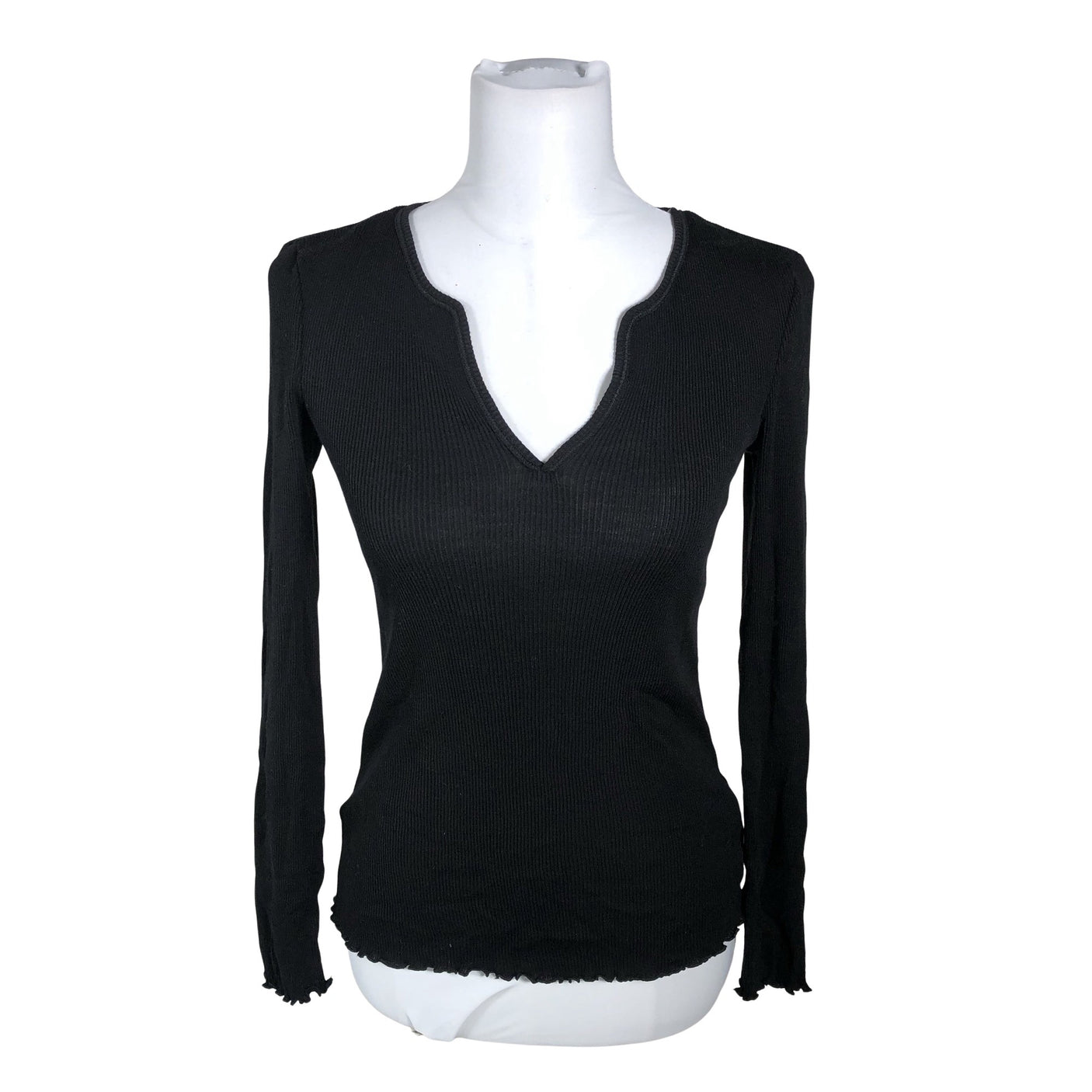 Unisex Arket - Tricot shirt, size 38 - Black (1)