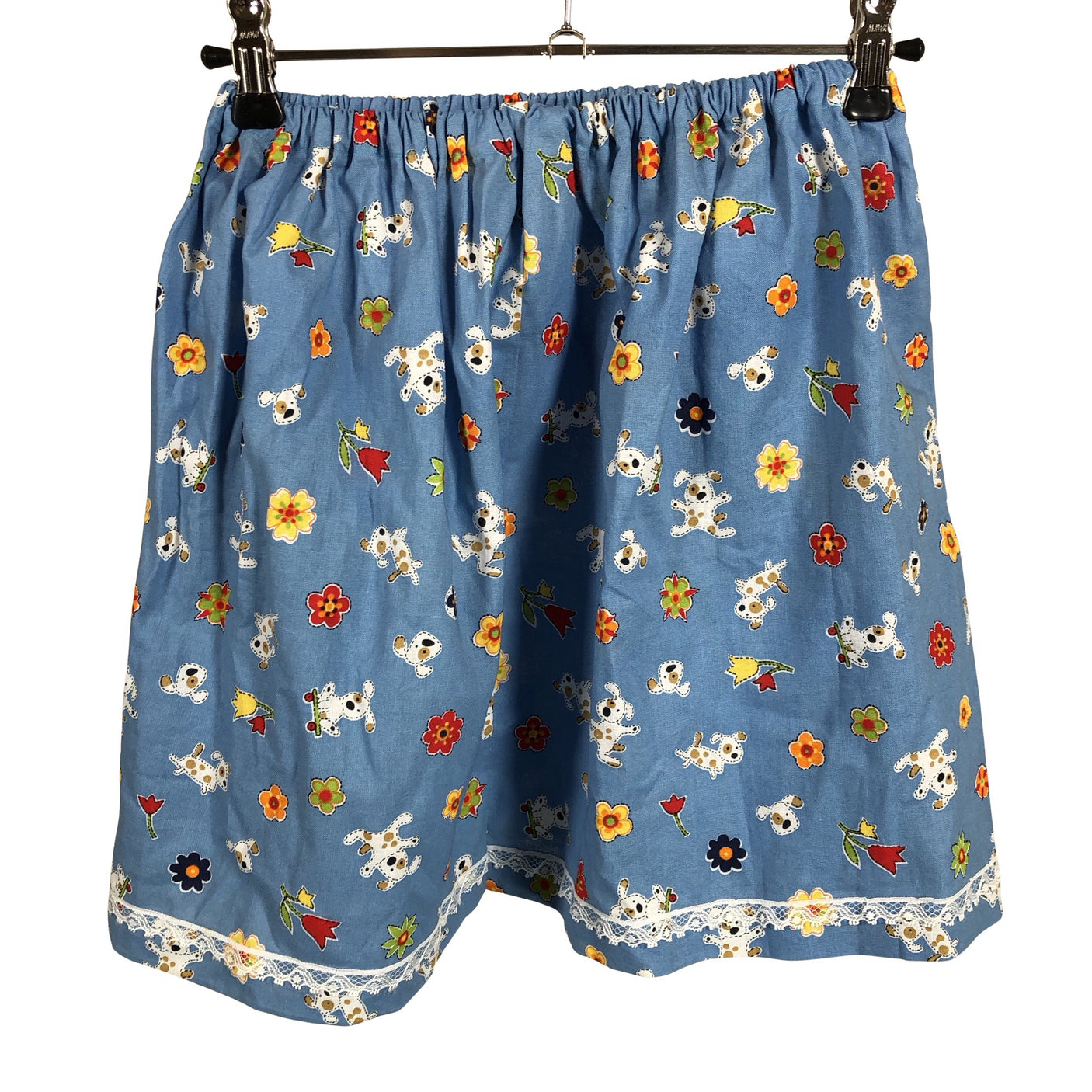 Unisex Handmade - Fabric skirt, size 122 - 128 - Light blue (1)