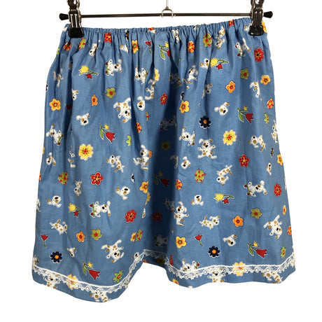 Unisex Handmade - Fabric skirt, size 122 - 128 - Light blue ()