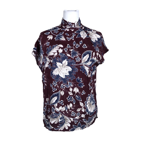 Unisex Benetton - Short-sleeved blouse, size 38 - Wine red ()
