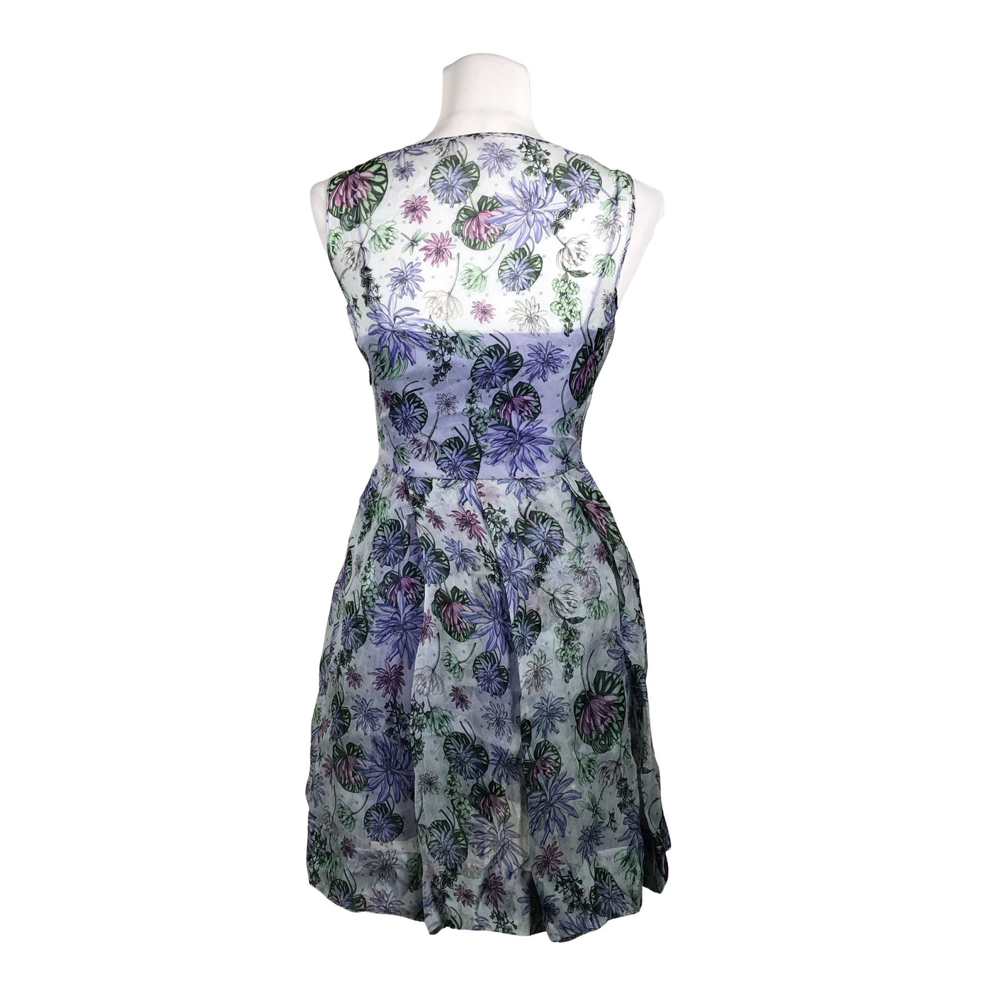 Unisex Versace Collection - Schiffon dress, size 40 - Blue (2)