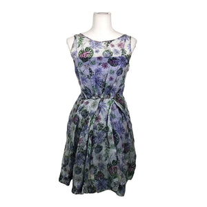 Unisex Versace Collection - Schiffon dress, size 40 - Blue (1)