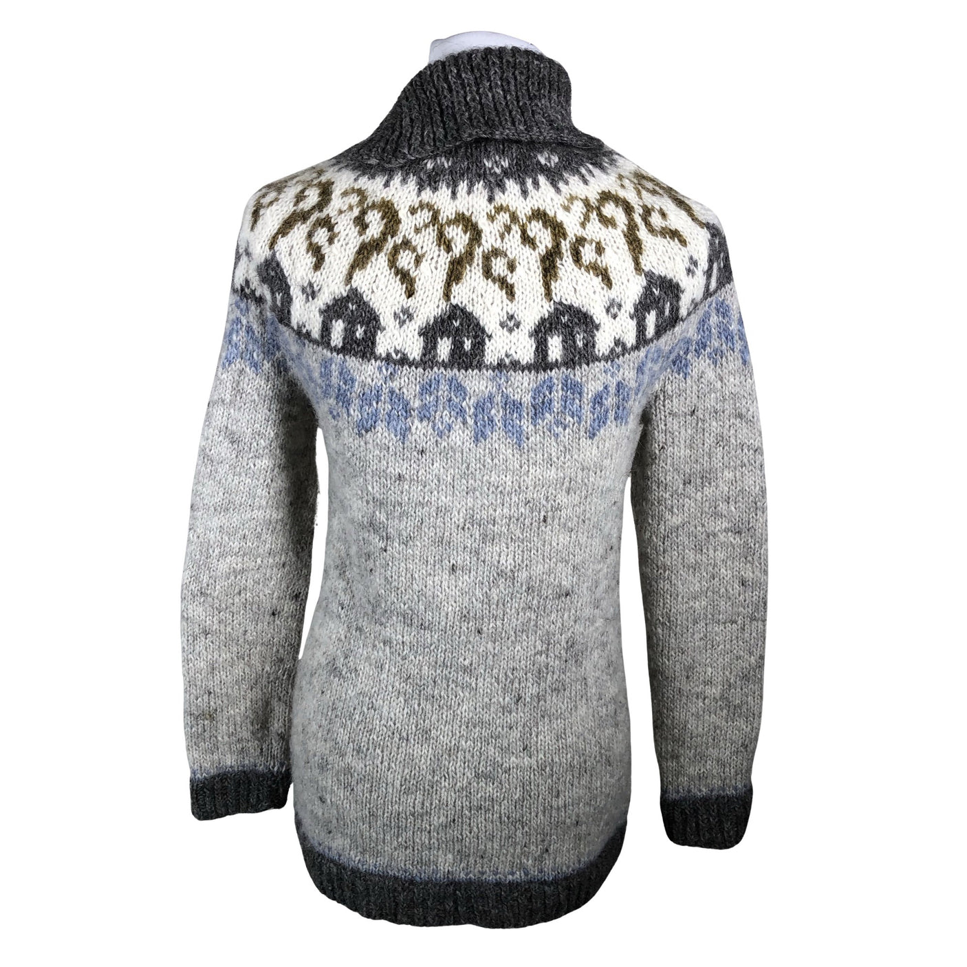 Unisex Handmade - Knit tunic, size 34 - Gray (2)