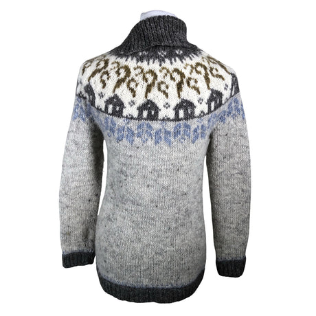 Unisex Handmade - Knit tunic, size 34 - Gray (2)