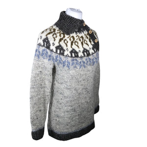 Unisex Handmade - Knit tunic, size 34 - Gray (4)