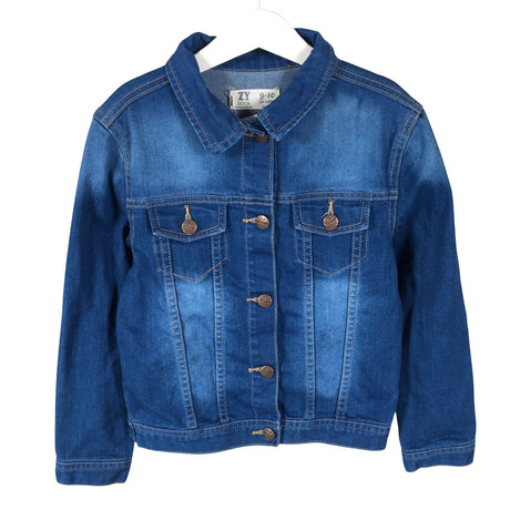 Unisex ZY - Denim jacket, size 134 - 140 - Blue ()