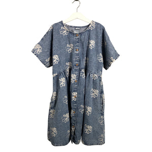 Unisex Next - Denim dress, size 134 - 140 - Light blue (1)