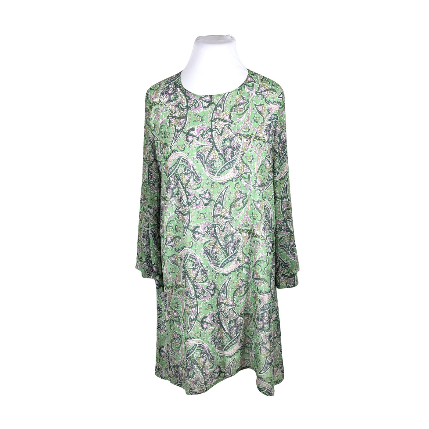 Unisex Ana Alcazar - Schiffon dress, size 44 - Green (1)