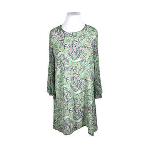 Unisex Ana Alcazar - Schiffon dress, size 44 - Green (1)