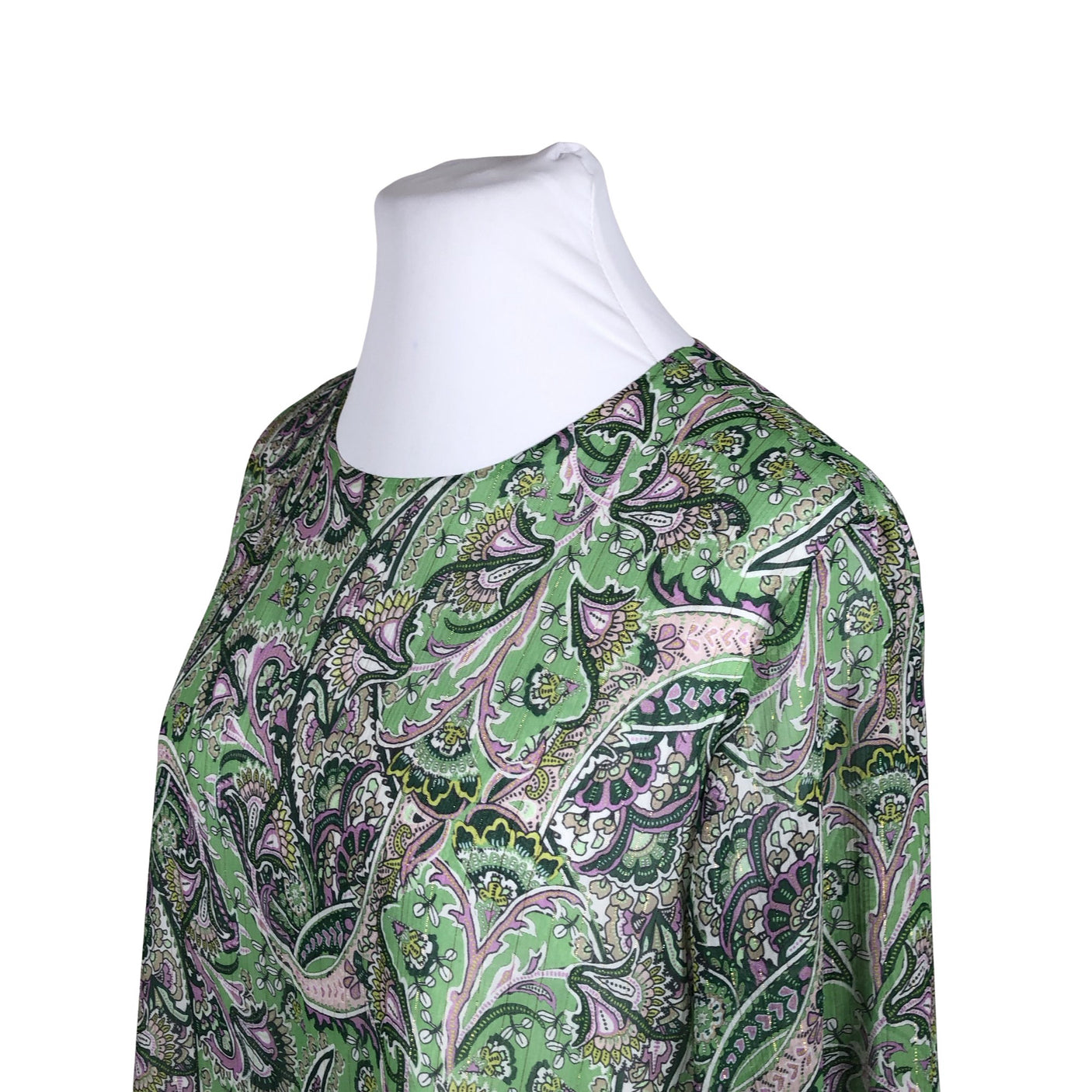 Unisex Ana Alcazar - Schiffon dress, size 44 - Green (3)