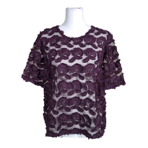 Unisex Samsoe&Samsoe - Short-sleeved blouse, size 40 - Violet (1)