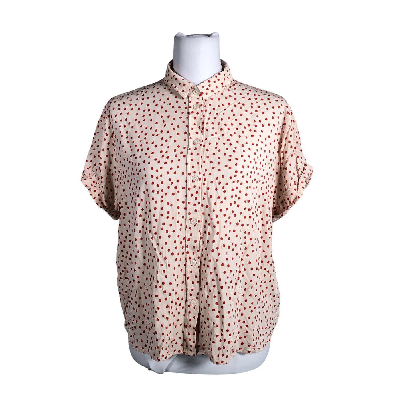 Unisex Samsoe&Samsoe - Short-sleeved blouse, size 40 - Light pink (1)
