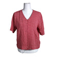 Unisex My Essential Wardrobe - Short-sleeved blouse, size 40 - Red ()