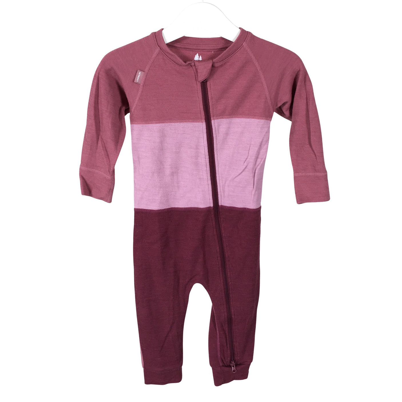 Unisex Lindberg - Wool overall, size 74 - 80 - Light pink (1)