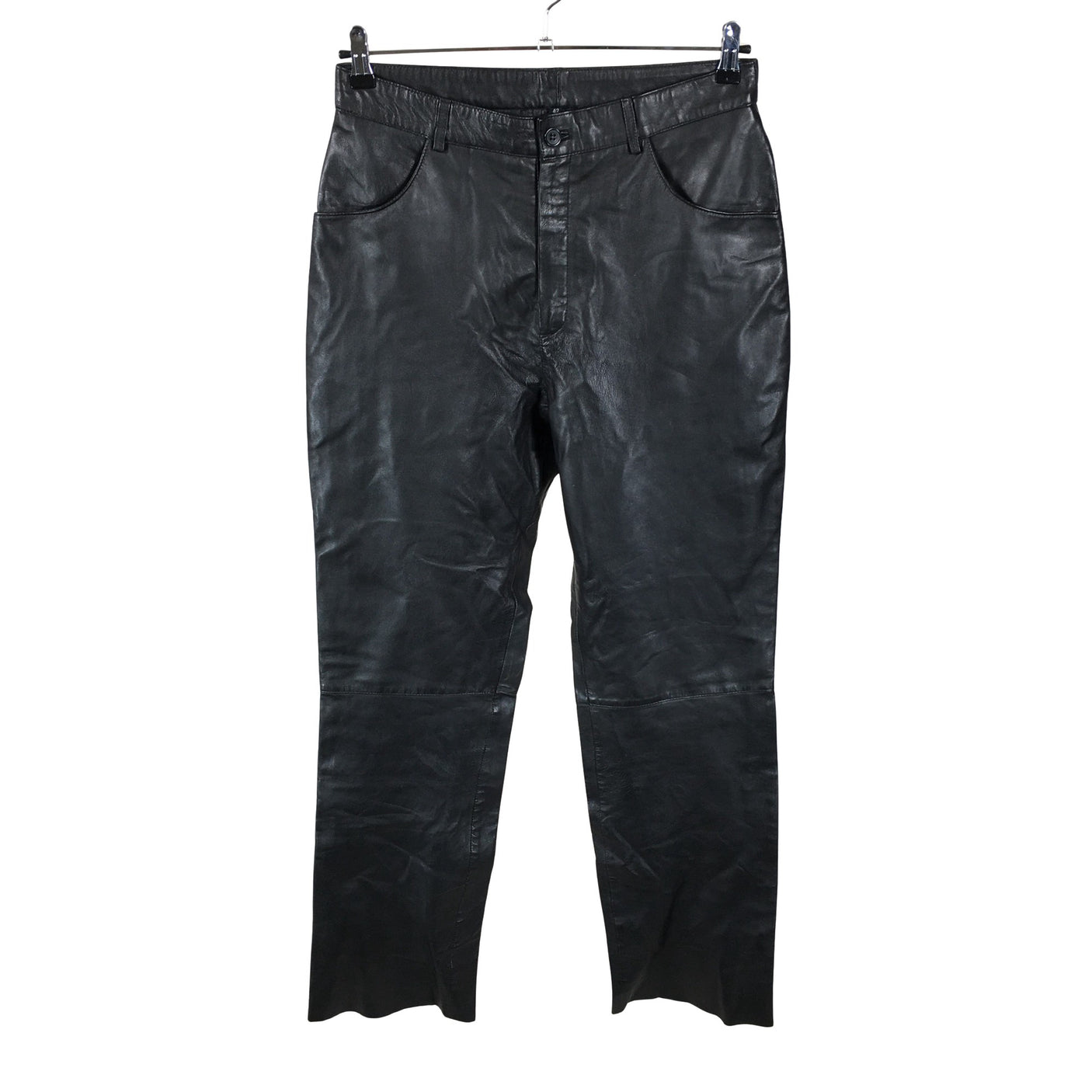 Unisex O.I.S - Leather pants, size 42 - Black (1)