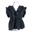 Unisex Y.A.S - Short-sleeved blouse, size 42 - Black ()