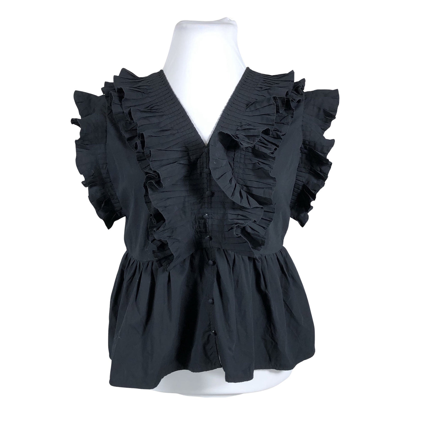 Unisex Y.A.S - Short-sleeved blouse, size 42 - Black (1)