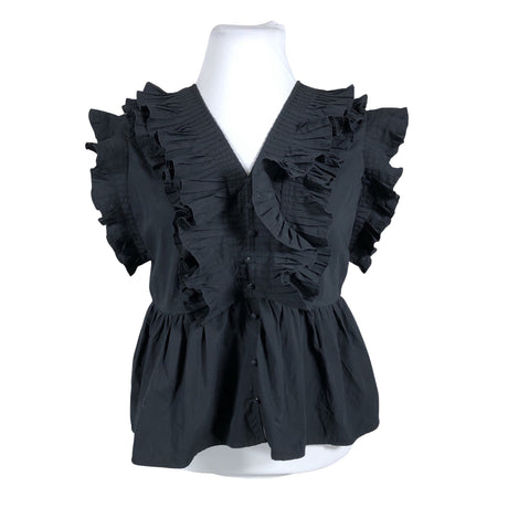 Unisex Y.A.S - Short-sleeved blouse, size 42 - Black ()