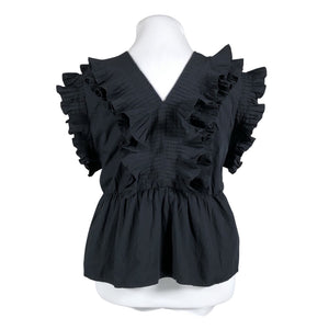 Unisex Y.A.S - Short-sleeved blouse, size 42 - Black (2)