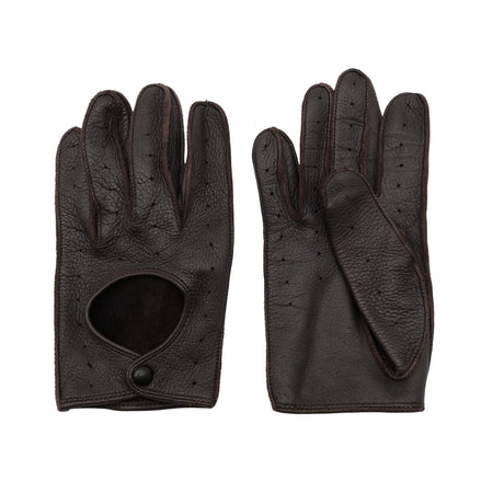 Unisex Sauso - Leather gloves, size Ei kokoa - Brown ()