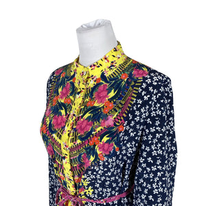 Unisex Saloni - Schiffon dress, size 38 - Yellow (3)