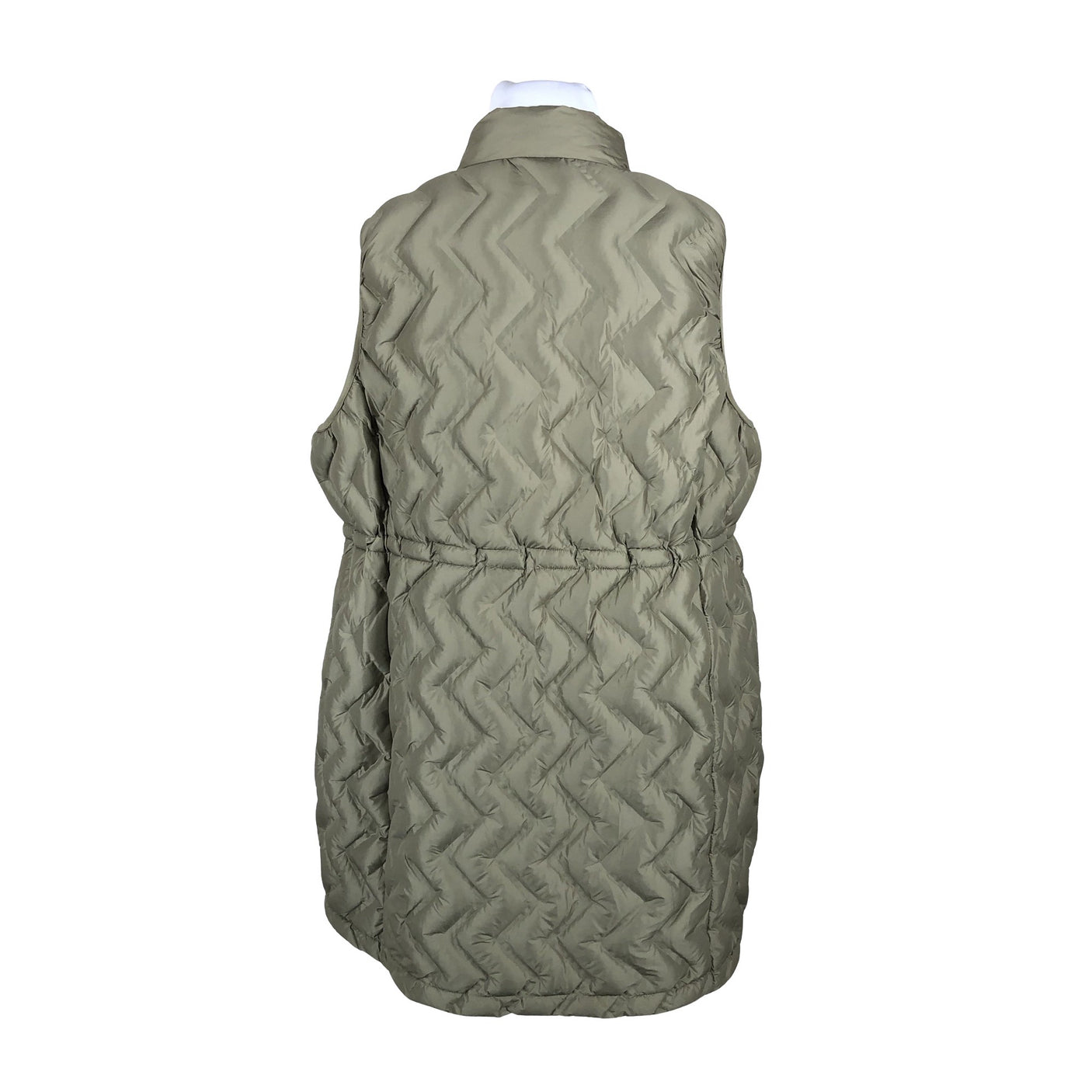 Unisex Ulla Popken - Winter vest, size 54 - Green (2)