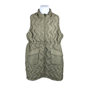 Unisex Ulla Popken - Winter vest, size 54 - Green (1)